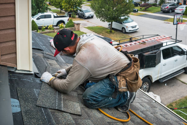 Professional Roofing technician working in La Salle, MI